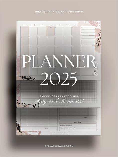 Linda Lista De Tarefas Para Imprimir Planner 2025 Grátis: Organize