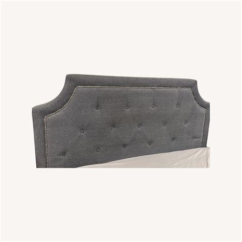 Wayfair Gray Tufted Headboard - AptDeco