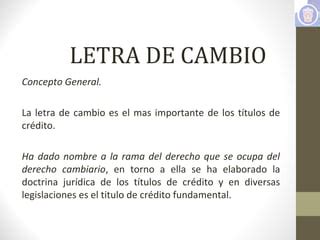 Letra De Cambio Part PPT