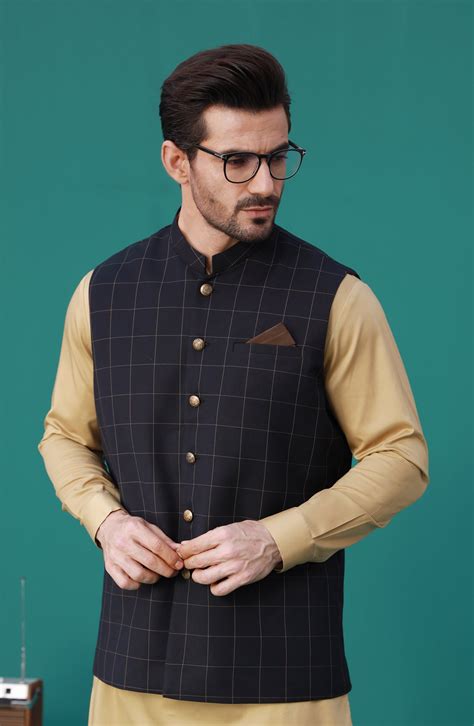 WINTER'23 MEN WAISTCOAT FORMAL BLACK – MTJ