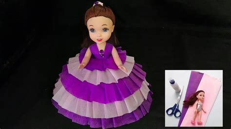 Diy Doll Decoration Idea With Paper Doll Dress Makingreemas World