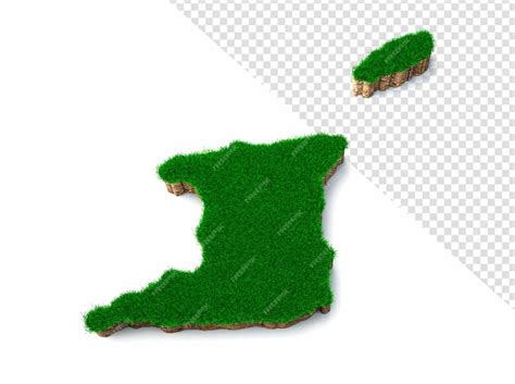 Premium Psd Trinidad And Tobago Map Soil Land Geology Cross Section