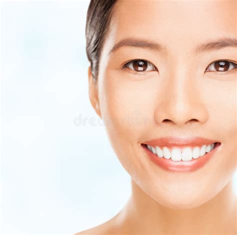 Asian Woman Smiling stock photo. Image of feminine, brown - 30915756