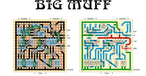 Perf And Pcb Effects Layouts Ehx Big Muff Triangle