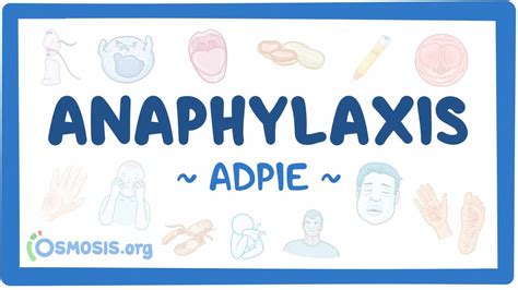 Anaphylaxis Nursing Process Adpie Video Causes And Meaning Osmosis