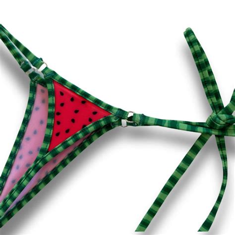 Watermelon Sugar Tie Sides Bikini Bottom Micro Gigi