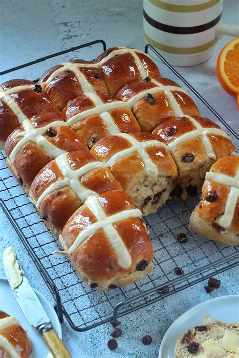 Chocolate Orange Hot Cross Buns Chef Shane Smith