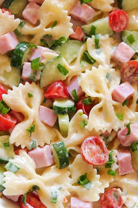 Creamy Ham Pasta Salad Julias Album