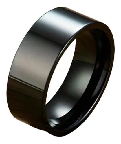 Anillo Negro Unisex Argolla Acero Inox G Tico Elegante Rock Mercadolibre