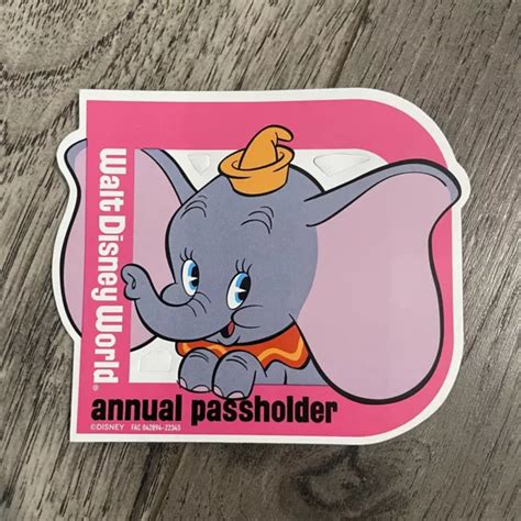 New Authentic Walt Disney World Annual Passholder Magnet Disney Dumbo