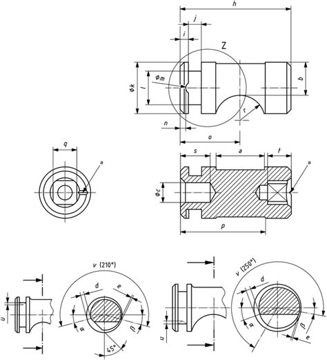 Iso Cor En Machine Tools Connecting Dimensions Of