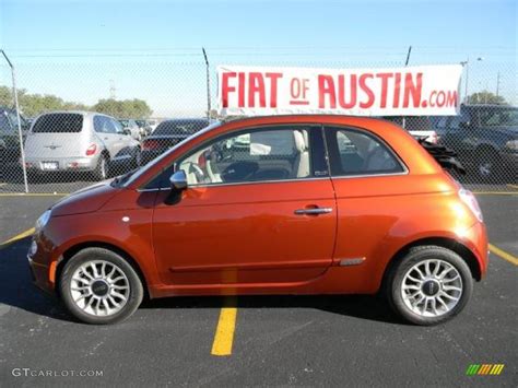 2012 Rame Copper Orange Fiat 500 C Cabrio Lounge 57876587 Photo 2