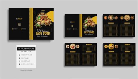 Premium Vector Creative Restaurant Food Service Brochure Design Template