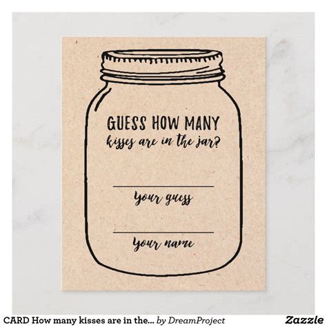 How Many Kisses In The Jar Free Printable