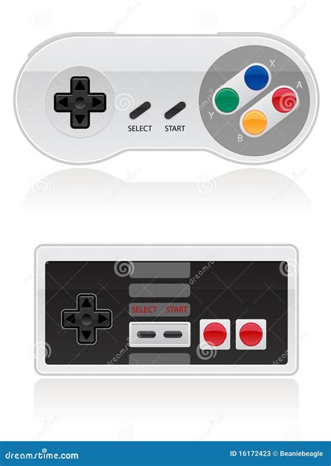 Retro Video Game Controller EPS Cartoon Vector | CartoonDealer.com