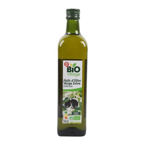 Huile D Olive Vierge Extra BIO VILLAGE 75cl Drive Z Eclerc