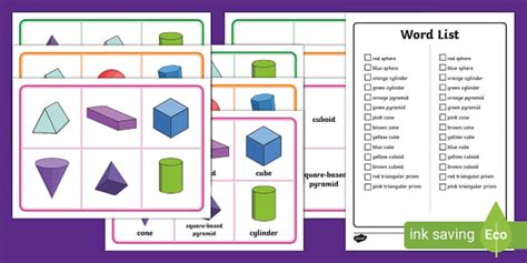 D Shape Bingo Primary Resources Twinkl Teacher Made