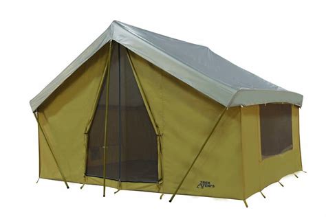 NEW TREK BASE CAMP TENT 14' x 10' CANVAS TENT with CUSTOM FLY COVER