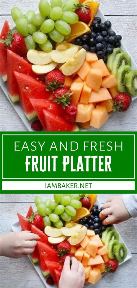 Fresh Fruit Platter | Recipe | Fruit platter, Delicious breakfast recipes, Gourmet food plating