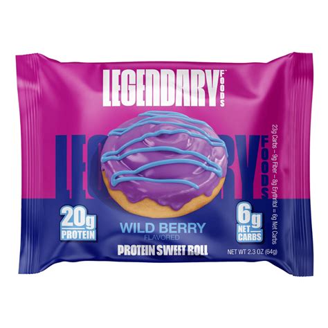 Legendary Foods Wild Berry Protein Rolls Protein Package Uk Protein