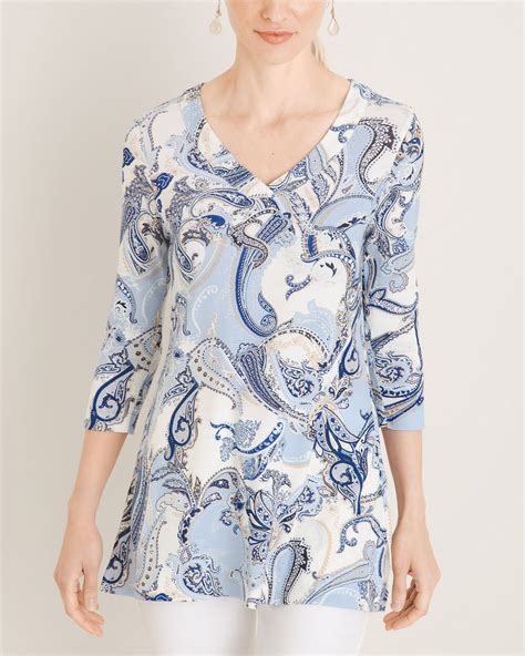 Pima Cotton V Neck Tunic Chicos