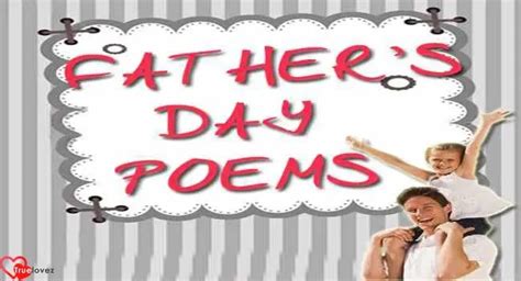 Fathers Day Poems True Lovez