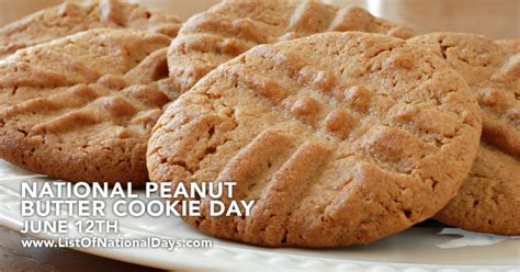 National Peanut Butter Cookie Day List Of National Days