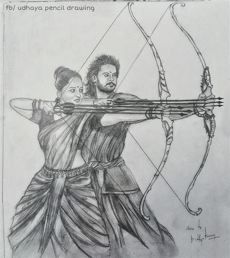 Baahubali Drawing Pencil Sketch Colorful Realistic Art Images