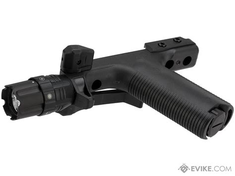 Vism By Ncstar Vgf Vertical Grip With Integrated Strobe Flashlight Mount Picatinny