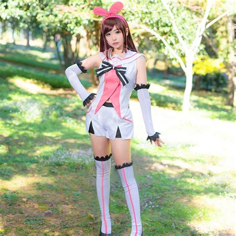kizuna ai cosplay costume ai channel popular virtual youtuber etsy