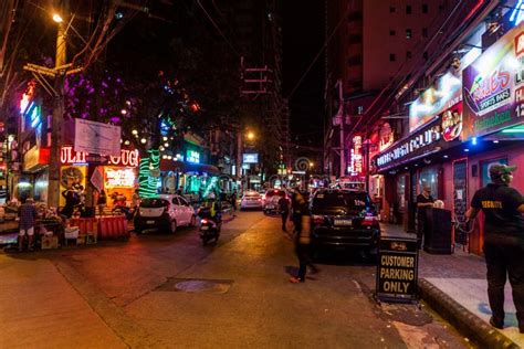 MANILA PHILIPPINES JANUARY 26 2018 P Burgos Street In Makati City