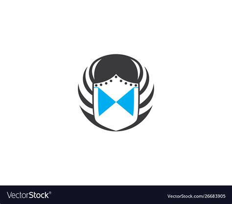 Shield logo template Royalty Free Vector Image