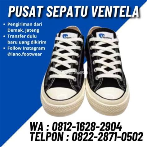 Sepatu Sneakers Ventela Basic Low Pendek White Putih Di Demak Tribun