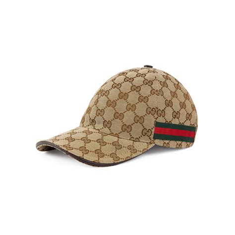 Gucci Canvas Web Stripe Gg Logo Baseball Cap In Beige Natural Save