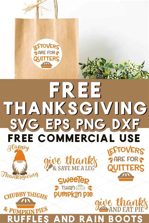 Free Thanksgiving SVG Bundle Ruffles And Rain Boots