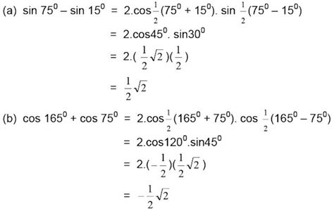 Contoh Soal Dan Pembahasan Jumlah Dan Selisih Sinus Dan Cosinus