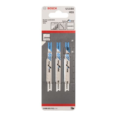 Set Lame Per Seghetto Alternativo BOSCH In Acciaio L 62 Mm Leroy Merlin