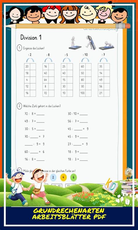 Grundrechenarten Arbeitsbl Tter Pdf Mathe Arbeitsbl Tter