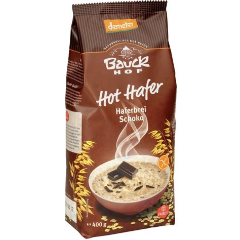 Bauckhof Bio Demeter Hot Hafer Schoko Glutenfrei Online Kaufen Im Shop