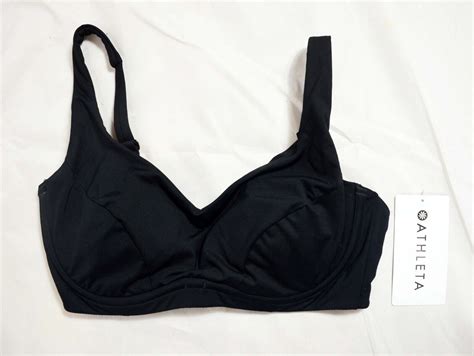 Msrv Athleta Size D Dd Black Bondi Bra Cup Bikini Swimsuit Top