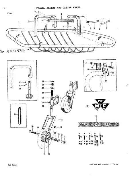 Massey Ferguson Mf Side Delivery Rake Parts Manual M