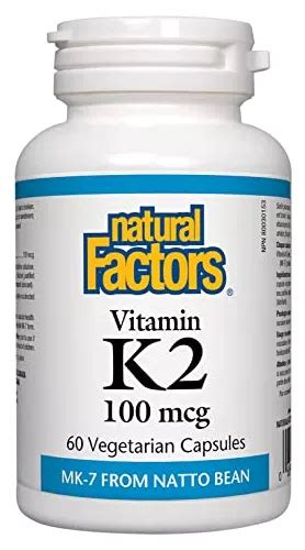 Vitamina K2 100 Mcg Salud Ósea Y Vascular 60 Cápsulas Envío Gratis