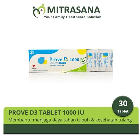 Jual Prove D Tablet Vitamin D Iu Shopee Indonesia