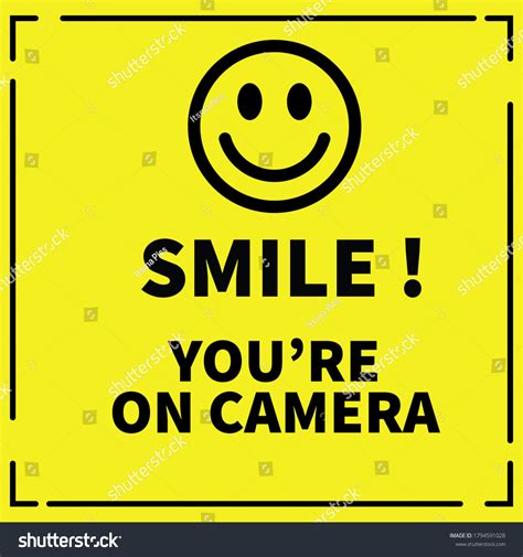 Smile Cctv Sign