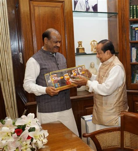 Odisha Legislative Assembly Speaker Dr. Patro Calls on Speaker of Lok ...