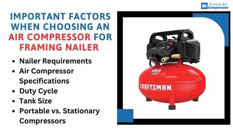 What Size Air Compressor Do I Need For Framing Nailer