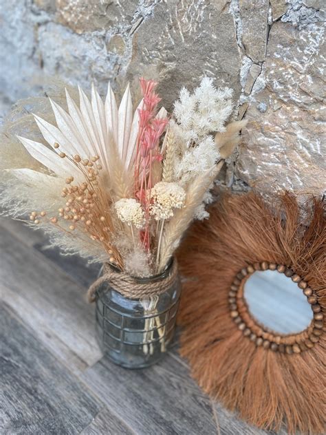 Bouquet de fleurs séchées Pampa Nude Fleurs séchées en ligne