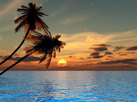 Sunset Beach Backgrounds Wallpaper Cave