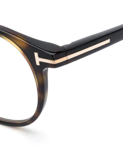 Tom Ford Eyewear Arma O De Culos Redonda Efeito Tartaruga Farfetch