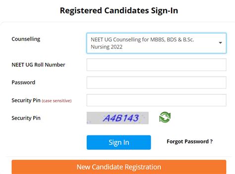 Neet Ug Counselling Mcc Neet Mop Up Round Registration